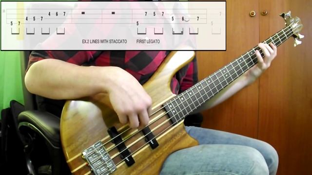 Lesson #16: Staccato Lvl.2 (Bass Exercise) (Play Along Tabs In Video) смотреть онлайн