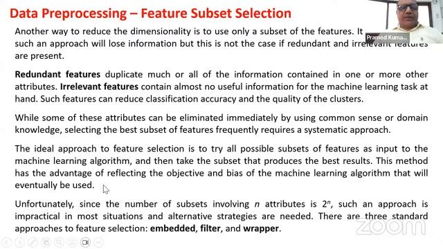 Data Science: Feature Engineering: Feature selection, Dimension Reduction, Prof. P. K. Singh смотреть онлайн