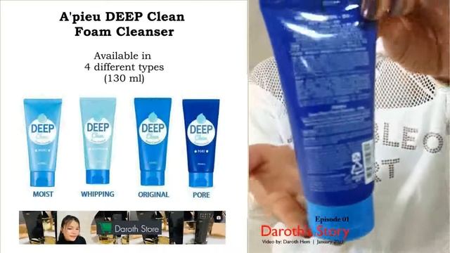 DEEP Clean Foam Cleanser (130 ml) by A'pieu. Available in 4 different types. смотреть онлайн