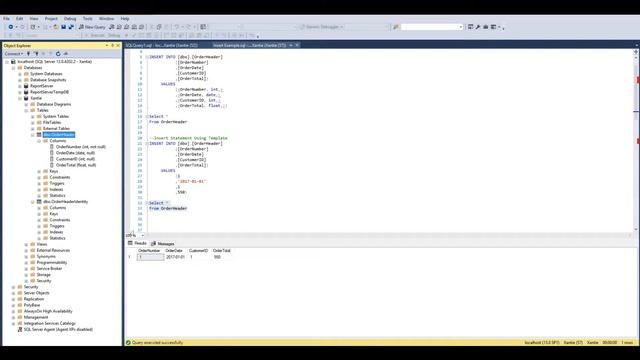 SQL Insert Statement смотреть онлайн