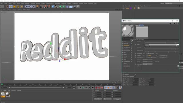 How to create cartoon style 3D text in Cinema 4D and Sketch and Toon смотреть онлайн