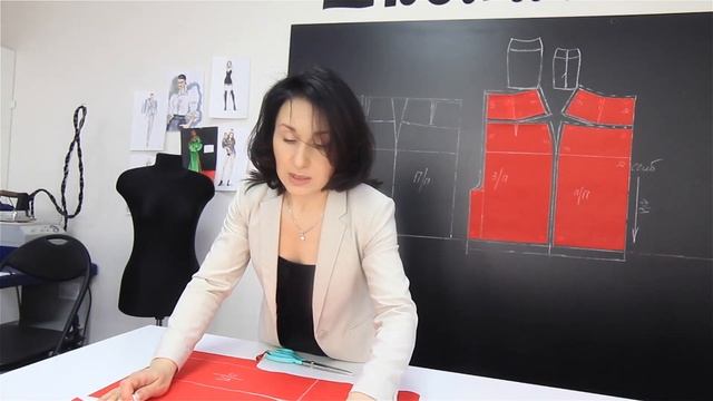 Школа шитья "PINS". Видеоурок 8. Основы моделирования прямой юбки. смотреть онлайн