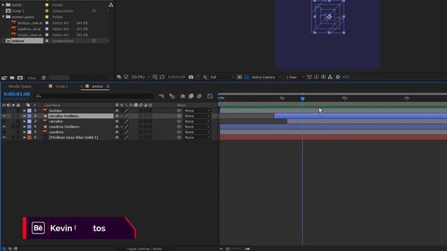 Tutorial: Anima la creación o retícula de tu logotipo / After Effects - Illustrator / Kevin Urbina смотреть онлайн