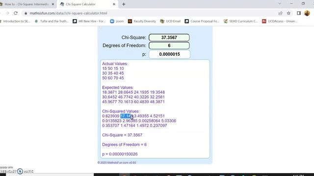 Chi-square online calculator смотреть онлайн