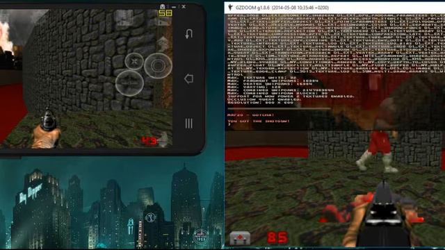 GZDoom PC - Android Cross-platform Multiplayer (D-Touch) смотреть онлайн