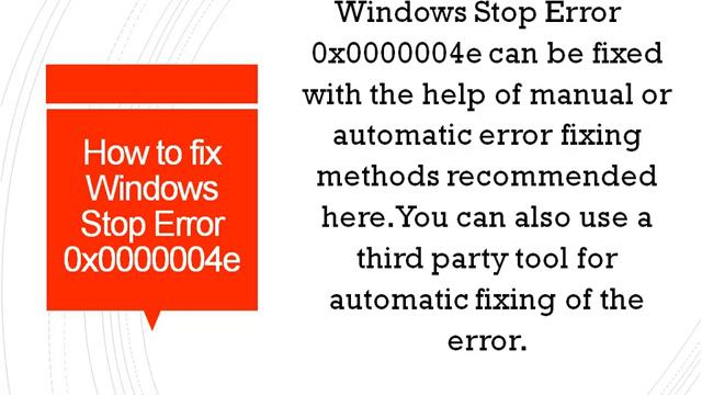 Fix Windows Stop Error 0x0000004e смотреть онлайн
