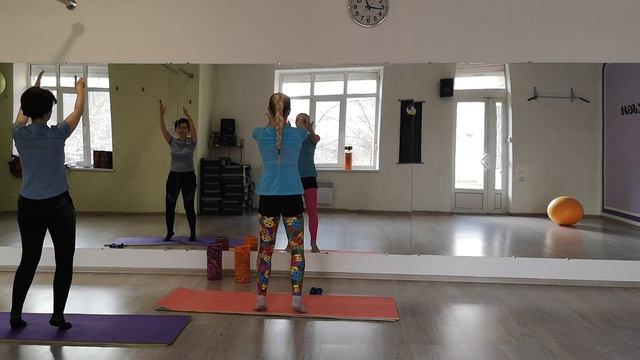 Вступительная часть-разминка по системе Пилатес.Тарасова Натали смотреть онлайн