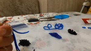 Колье из бисера. Бахрома из бисера.