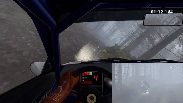 Dirt 4 -  Powys Wales In Fog With Subaru Impreza WRC 2001 - 60FPS 1440p Gameplay