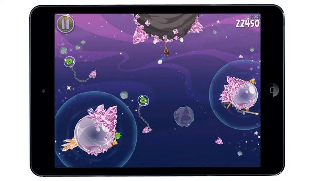 Angry Birds Space S-18 Cosmic Crystals Space Egg Bonus Level (3 Stars)