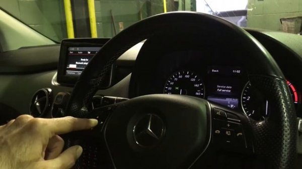 Mercedes B Class Service Reset 2010 2019 W246 Reset the Service Indicator