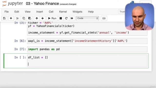 10.7 Jupyter Notebook Yahoo! Finance Financial Statements смотреть онлайн