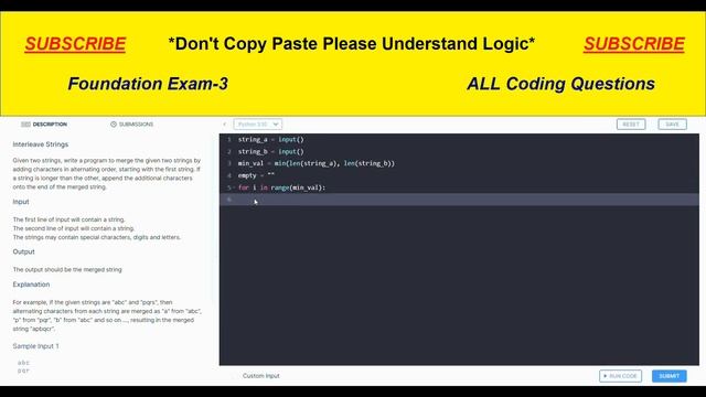 Foundation Exam 3(All code questions) | CCBP | Python | #nxtwave #idp #python смотреть онлайн
