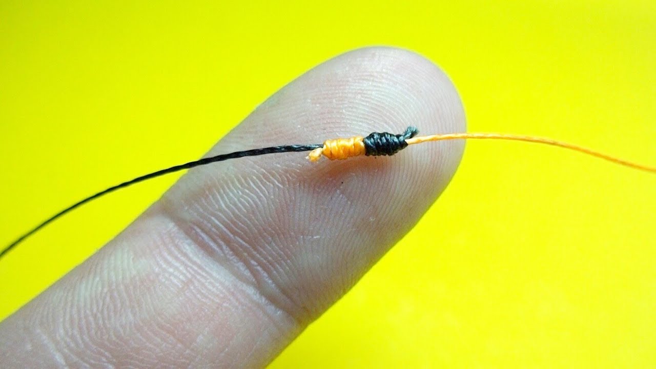Соединительный узел double uni knot. Как связать две лески между собой. Самоделки для рыбалки.mp4 смотреть онлайн