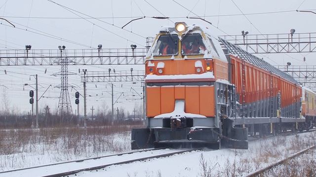 Снегоуборочный поезд смотреть онлайн