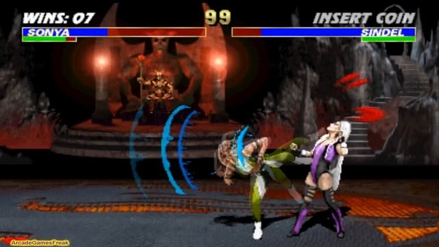 Ultimate Mortal Kombat 3 arcade Sonya Gameplay Playthrough Longplay смотреть онлайн