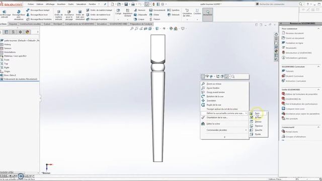 changer l'orientation d'une vue de mise en plan SolidWorks смотреть онлайн