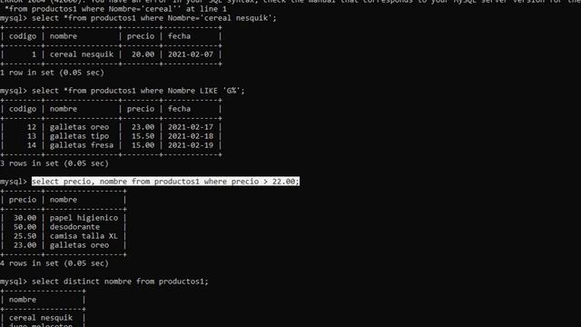 CONSULTAS Y CAMBIOS DE BASES DE DATOS-MYSQL 5.5 смотреть онлайн