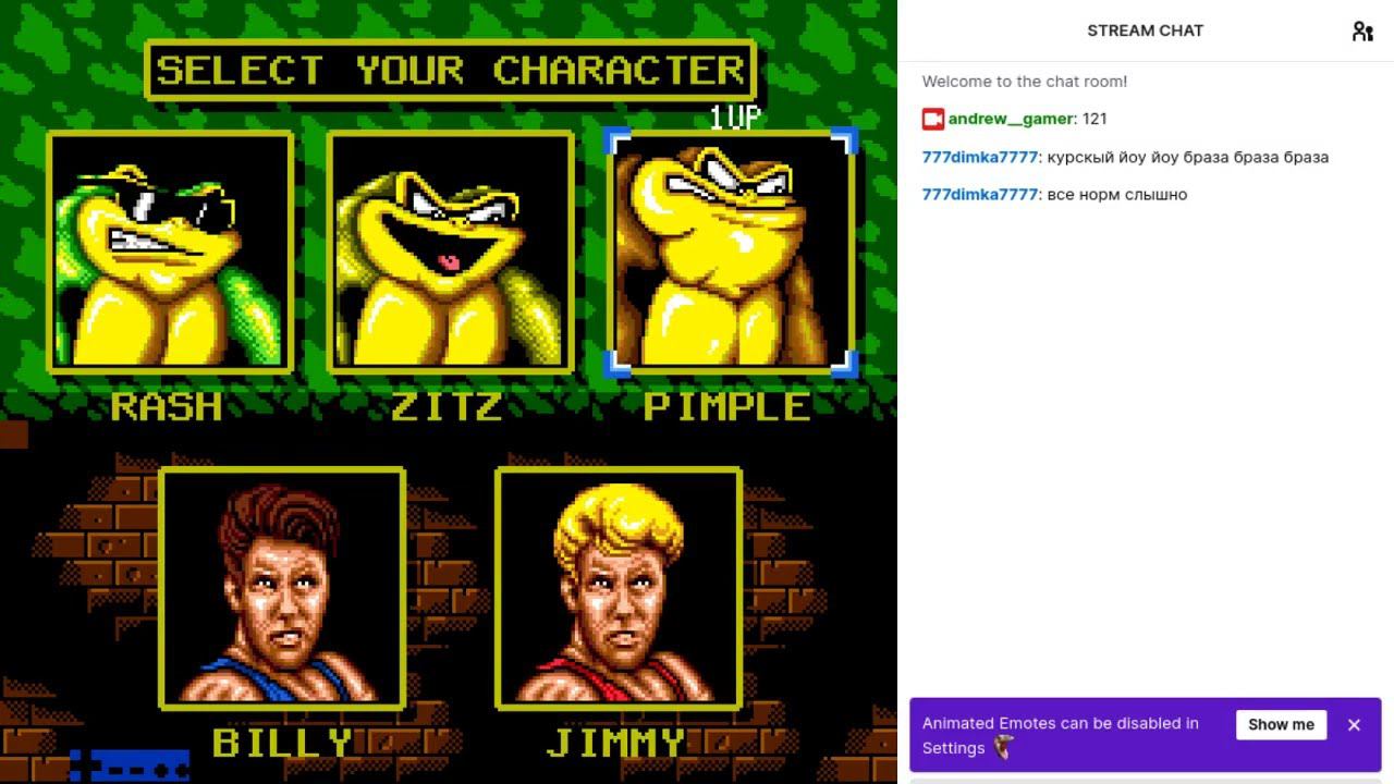 Battletoads And Double Dragon (NES) X24 Hack (нормальная сложность) - запись стрима