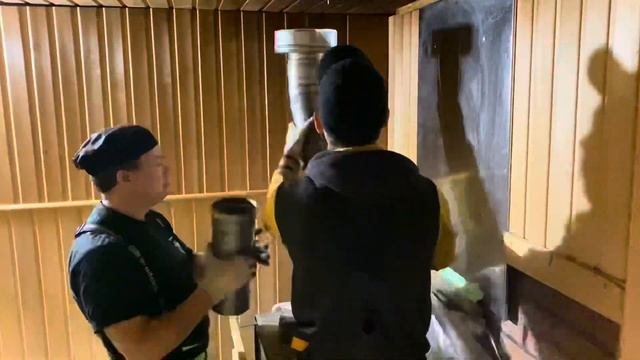 Правильный монтаж дымохода для бани. Пожаробезопасные проходные узлы. Трубочист Alex. смотреть онлайн