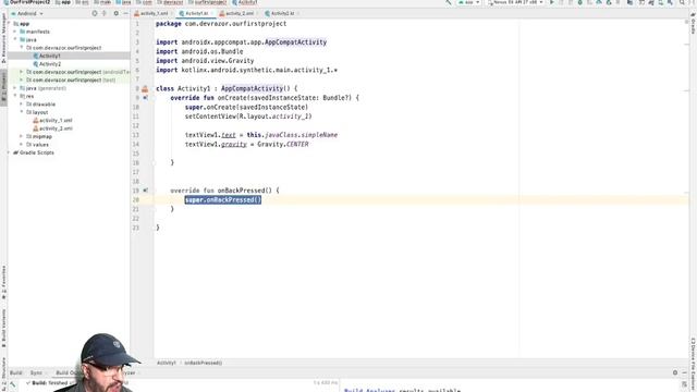 Kotlin: Switching between Activities and intercepting the Back button смотреть онлайн