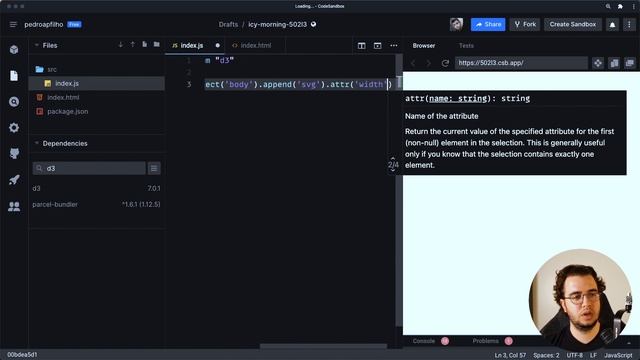 Data Visualization with D3, React, visx and Typescript: 3 - D3 Principles смотреть онлайн