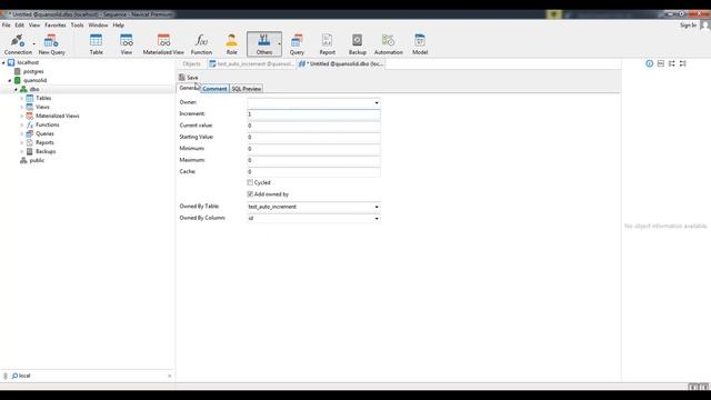 How to create auto increment column in postgresql use Navicat смотреть онлайн