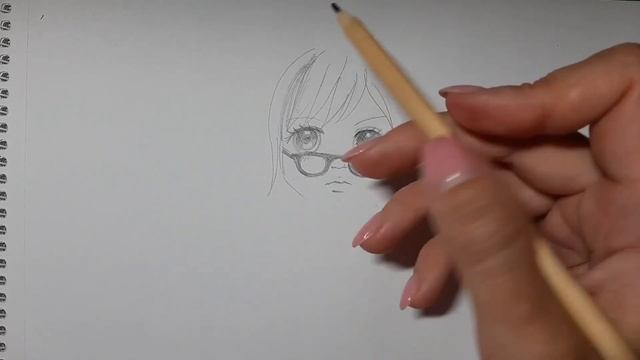 Как нарисовать Милую девушку карандашом | How to draw a Girl with Glasses step by step|Pencil sketc смотреть онлайн