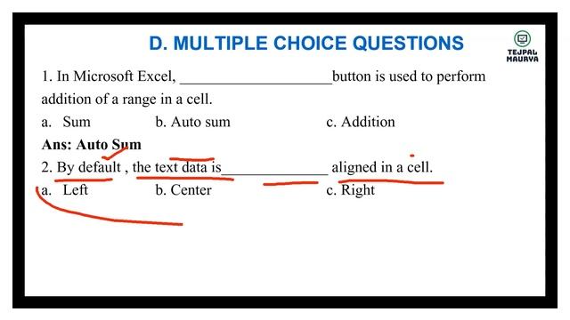 Class 6 Computer | Chapter 7 Ms Excel 2010 Question Answers | Solutions смотреть онлайн