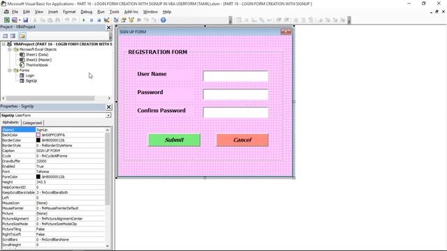 PART 16 - LOGIN FORM WITH SIGNUP (REGISTRATION) IN VBA USERFORM (TAMIL) | Kallanai YT смотреть онлайн