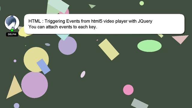 HTML : Triggering Events from html5 video player with JQuery смотреть онлайн