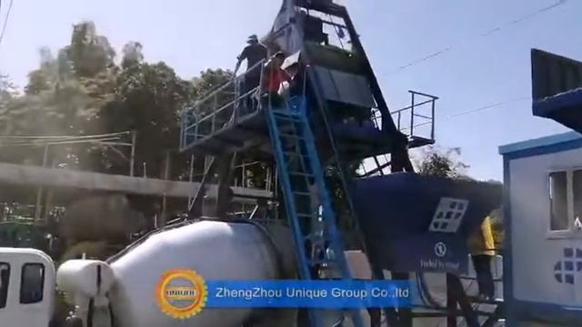 HZS35 concrete batching plant Installed in Philippines. смотреть онлайн