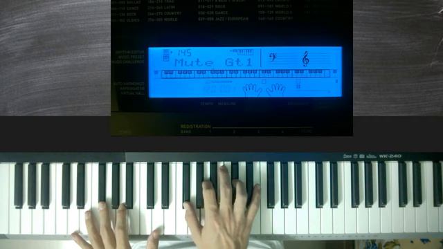 Casio CTK 4400 / WK 240 / WK 245 Guitar Tones Demo смотреть онлайн