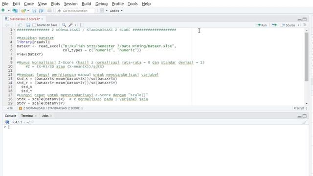 Z-SCORE NORMALIZATION PADA DATA MINING MENGGUNAKAN RSTUDIO смотреть онлайн