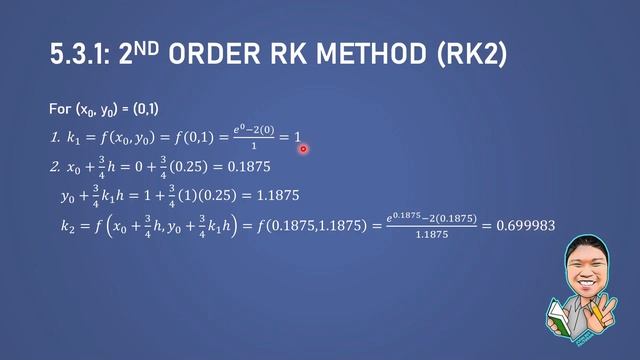 5.3.1.2: 2nd Order Runge-Kutta Method (Part 2) смотреть онлайн