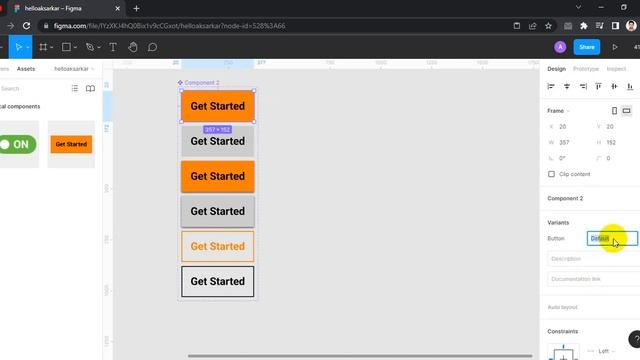 Figma button variants tutorial for UI/UX Designer смотреть онлайн