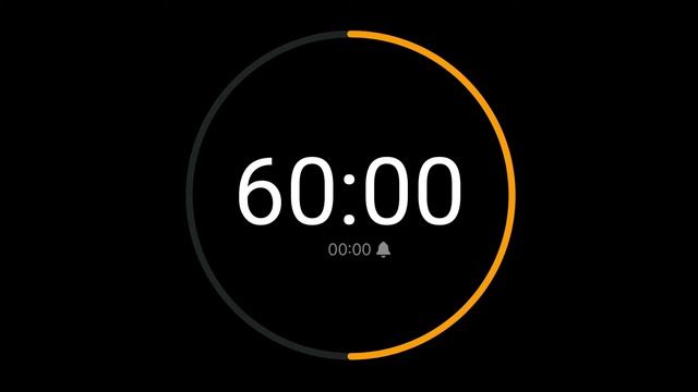 120 Minute Countdown Timer With Alarm / IPhone Timer Style