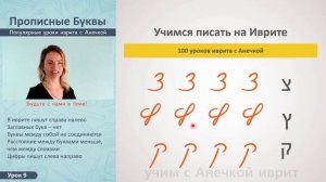 №9 АЛФАВИТ ИВРИТ ПРОПИСНЫЕ БУКВЫ ║ ПЕЧАТНЫЙ И ПРОПИСНОЙ ИВРИТ ║ ОГЛАСОВКИ В ИВРИТЕ ║ УРОКИ ИВРИТА