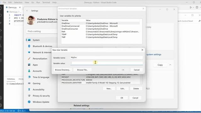 #42 Python for Beginners: Read Environment Variable in Python (Windows) смотреть онлайн