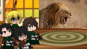 AOT react to our world (animals) part 1
