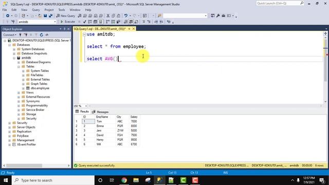 SQL AVG() function | SQL Tutorial for Beginners смотреть онлайн