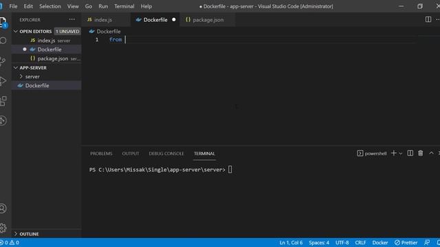 Dockerize node application using docker compose. смотреть онлайн