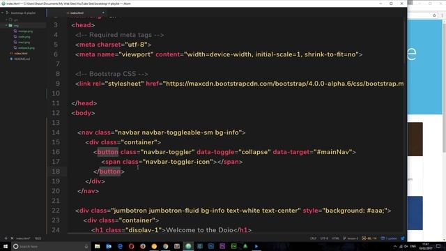 Bootstrap 4 Tutorial #11 - Responsive Navbars смотреть онлайн