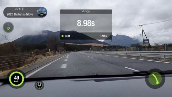 Daihatsu Move 0-100 test