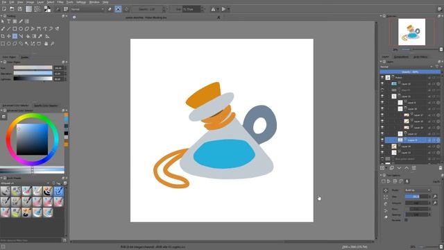 Overview of the game asset creation process in Krita смотреть онлайн