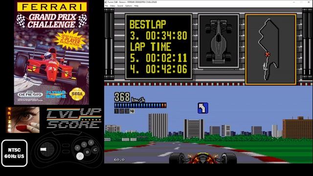 HIGHSCORE - Ferrari Grand Prix Challenge - Megadrive 00'29'10 (Australian GP / Best Lap) смотреть онлайн