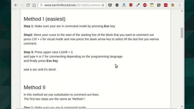 Comment and Uncomment Multiple Lines in Vim editor смотреть онлайн