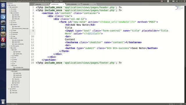 CodeIgniter Not Defteri Uygulaması #4 - Yeni Not Ekleme İşlemi смотреть онлайн