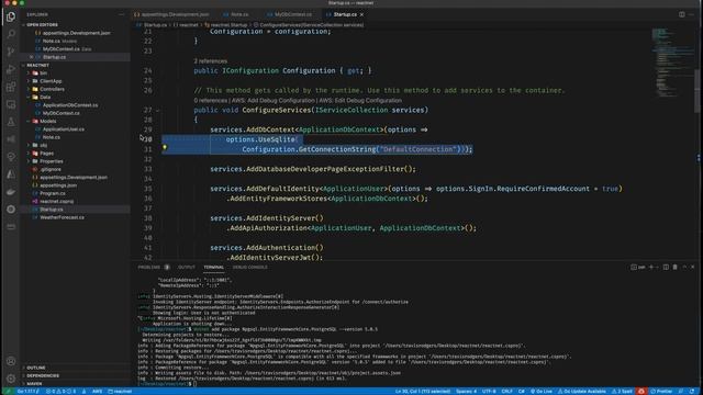 Create a React App with .NET 5 API Backend in VSCode (Entity Framework Core & Postgres) смотреть онлайн