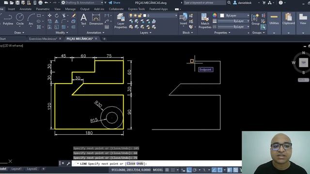 50 Exercícios de AutoCAD para Iniciantes - 1/50 [AutoCAD do zero] смотреть онлайн